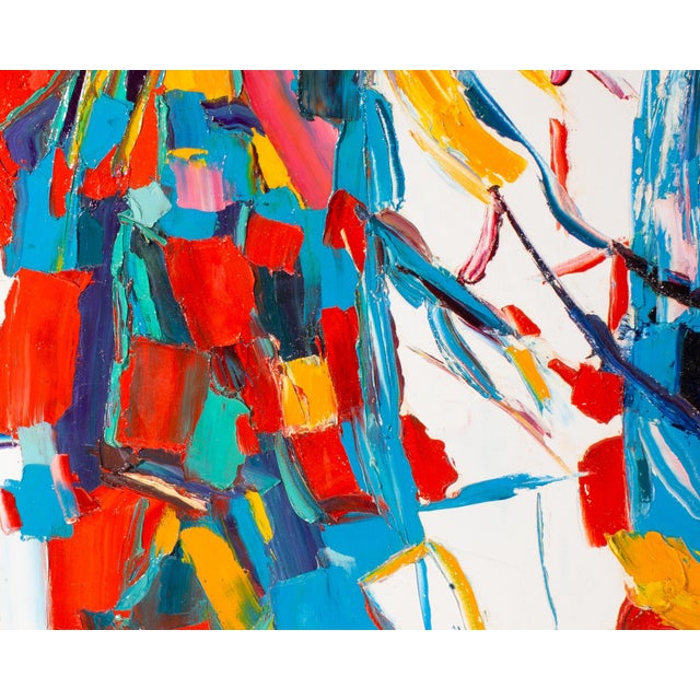 Abstract Abstract Oil on Canvas Painting by Sidney Smiley For Sale - Image 3 of 9