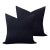 Velvet in Navy Pillows - A Pair For Sale