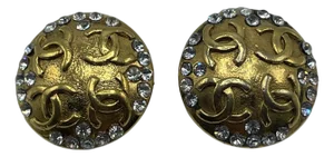 Chanel Vintage Gold Toned Earrings