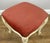 Cream Vintage French Upholstered Ottoman For Sale - Image 8 of 13