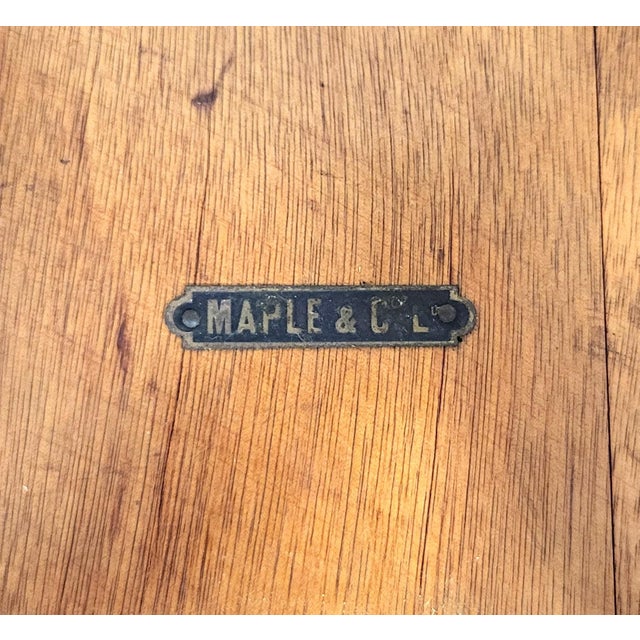 Traditional Antique English 19th C Edwardian Satinwood 3 Tier Pedestal Plant Stand Maple Co For Sale - Image 3 of 16