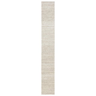 Modern Flat-Weave Beige Hemp and Wool Runner by Doris Leslie Blau For Sale