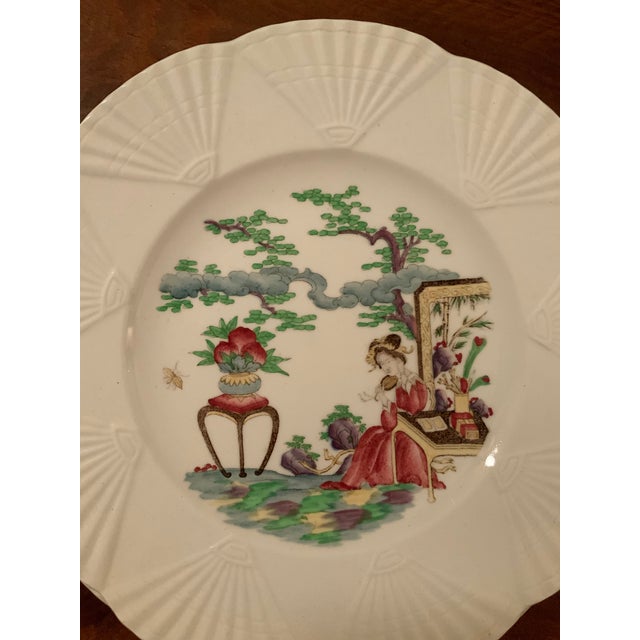 Vintage Wedgwood Etruria “Chinese Legend” Luncheon Plates – Set of 11 for Palm Beach Regency, Chinoiserie, Traditional or British Colonial Hosting For Sale In New Orleans - Image 6 of 9