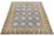 Modern Hand-Knotted Modern Khotan Wool Rug Muted Blue and Sand Medallion Pattern For Sale - Image 3 of 11