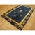Chinese 1920s Navy Ground Vase Deco Antique Chinese Peking Knotted Wool Rug 5' X 7' 7" For Sale - Image 3 of 9