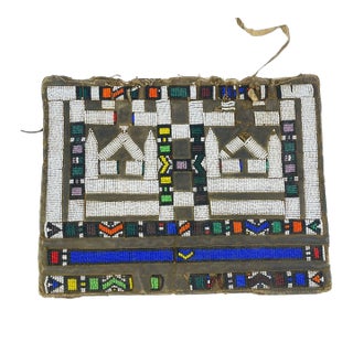 Early 20th Century Ndebele Beaded Liphotu Married Women's Apron For Sale