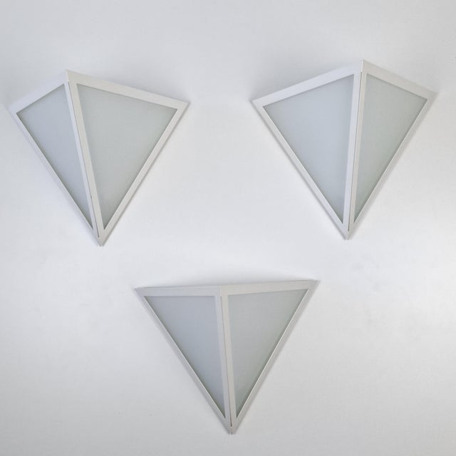 1980s Model 3884 Wall Lights from Glashütte Limburg, Germany, 1980s, Set of 3 For Sale - Image 5 of 16