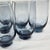 Glass Dusky Light Blue Stemless Goblets- Set of Six For Sale - Image 7 of 12