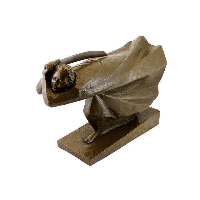 20th Century The Avenger Figurative Sculpture in Bronze For Sale - Image 5 of 11