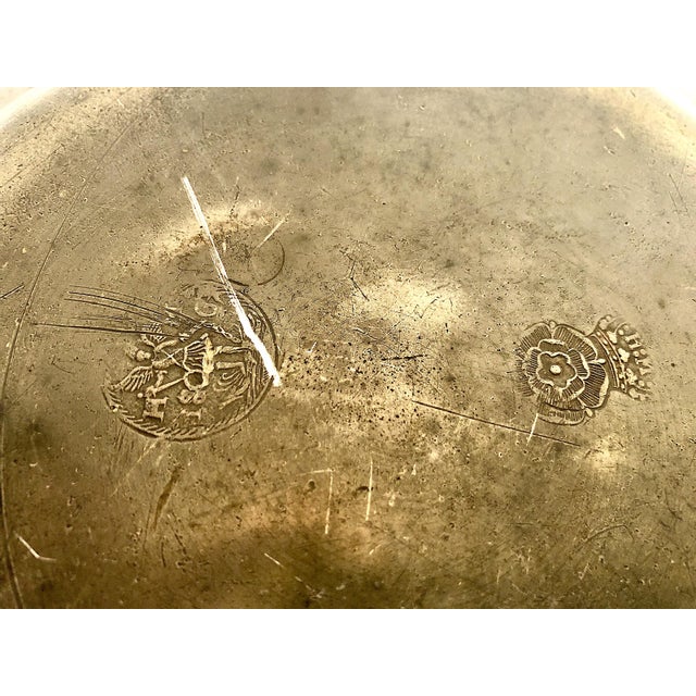 Set of Three Late 18th-Century European Pewter Dinner Plates For Sale In San Francisco - Image 6 of 16