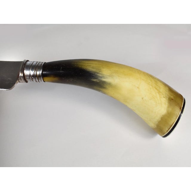 Vintage Fuller Bros Ltd. Natural Cow Horn Handle Cutlery, 3 Pieces For Sale - Image 12 of 13