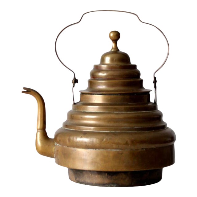 Antique Brass Teapot Chairish