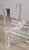 Lucite Skyscraper Column Geometric Dining Table or Desk Base For Sale In Miami - Image 6 of 9