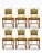 Here is a set of six Danish modern dining chairs designed by Henning Kjærnulf, with solid oak frames. They show his...