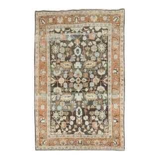 Antique Zabihi Collection Persian Accent Rug - 4'5" x 6'9" For Sale