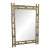 Angelo Brotto Sculptural Brass Mirror, Italy, 1970s For Sale