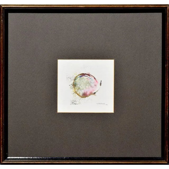 Abstract earth by Duane Albert Armstrong (American, b. 1938). Presented in a wooden frame. Singed "D. Armstrong" and dated...