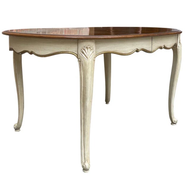 Traditional 1960s Extendable Vintage Dining Table For Sale - Image 3 of 3