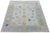 Blush Modern Oushak Style Hand-Knotted Wool Rug in Ice Blue, Blush & Sage For Sale - Image 8 of 12