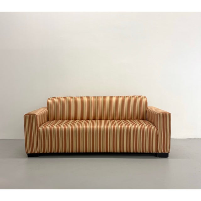 Vintage Postmodern Striped Sofa For Sale In West Palm - Image 6 of 7