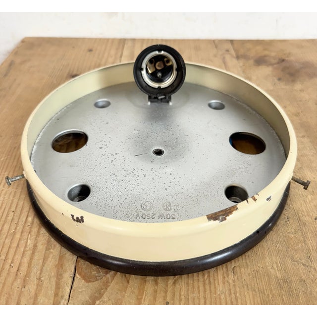 Industrial Bakelite Wall Light with Milk Glass, 1950s For Sale - Image 10 of 12