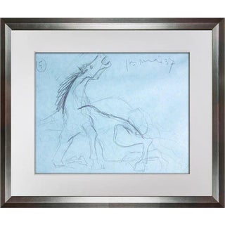 Pablo Picasso Guernica Study Lithograph, Limited Edition Numbered, Custom Framed For Sale