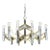 1970s Large Gaetano Sciolari "Chevron" Chandelier For Sale