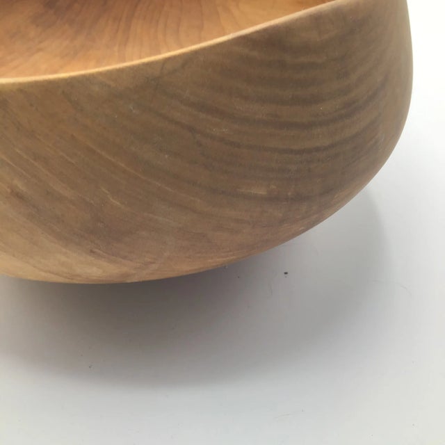 Oblong Signed Lloyd Big Leaf Maple Serving Bowl For Sale - Image 12 of 13
