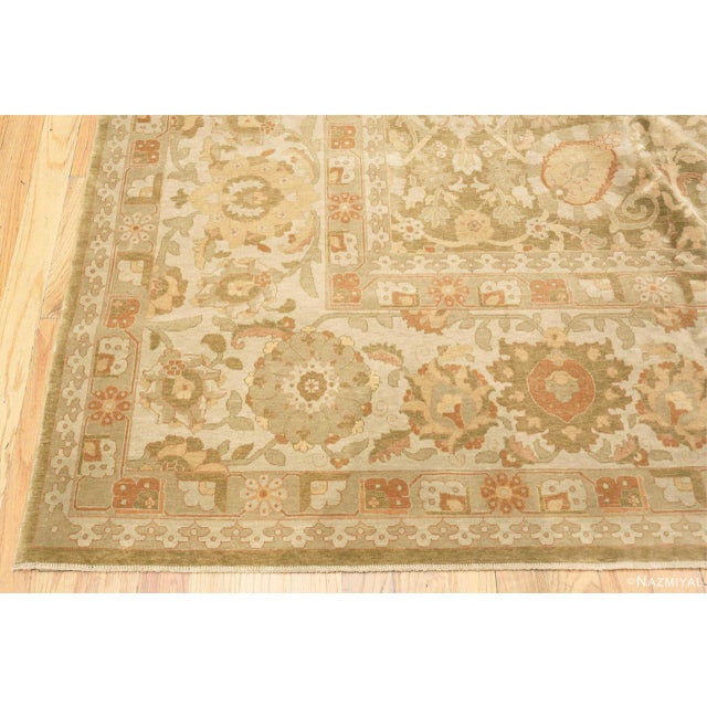 Nazmiyal Collection Large Modern Persian Tabriz Design Turkish Oriental Rug For Sale - Image 4 of 7