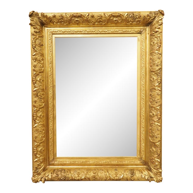 Large Antique Dutch Giltwood Barbizon Style Frame, Circa 1890 For Sale