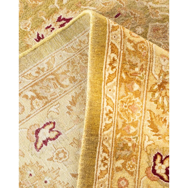 Mogul, One-of-a-Kind Hand-Knotted Area Rug - Green, 9' 3" x 12' 4" For Sale In New York - Image 6 of 8