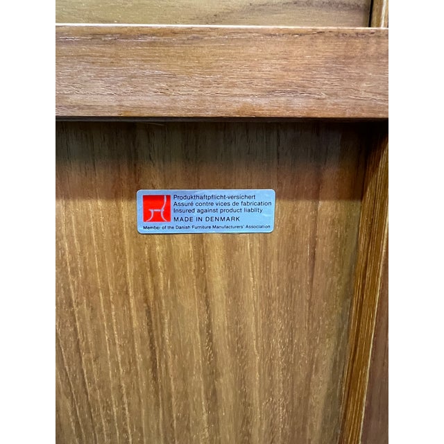 Mid-Century Danish Teak China Hutch and Credenza For Sale - Image 16 of 16