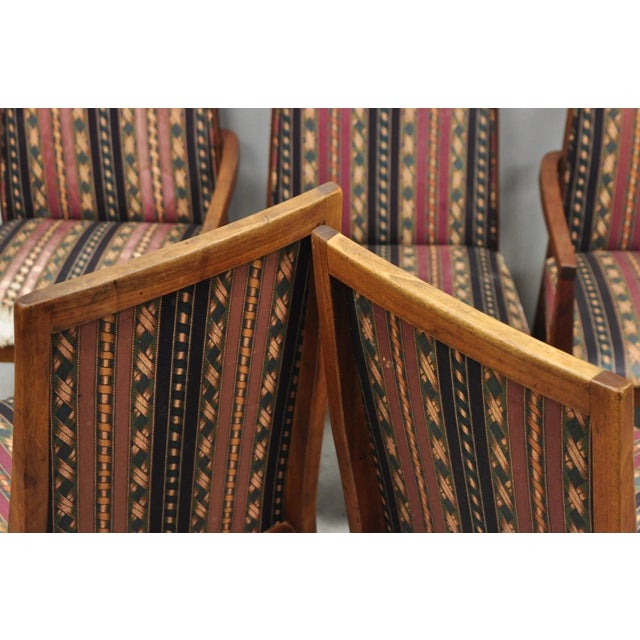 Vintage Mid Century Modern Walnut Dining Room Chairs by Dillingham - Set of 6 For Sale - Image 14 of 18