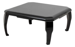 Asian Modern Black Lacquered Low Table