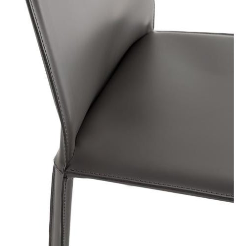 Jumpsuite Anthracite Leather Chair by Morica Design For Sale - Image 6 of 10