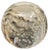 Murano 70s Infused Bubble Design Glass Sphere Paper Weight on a Brass Stand For Sale - Image 4 of 5