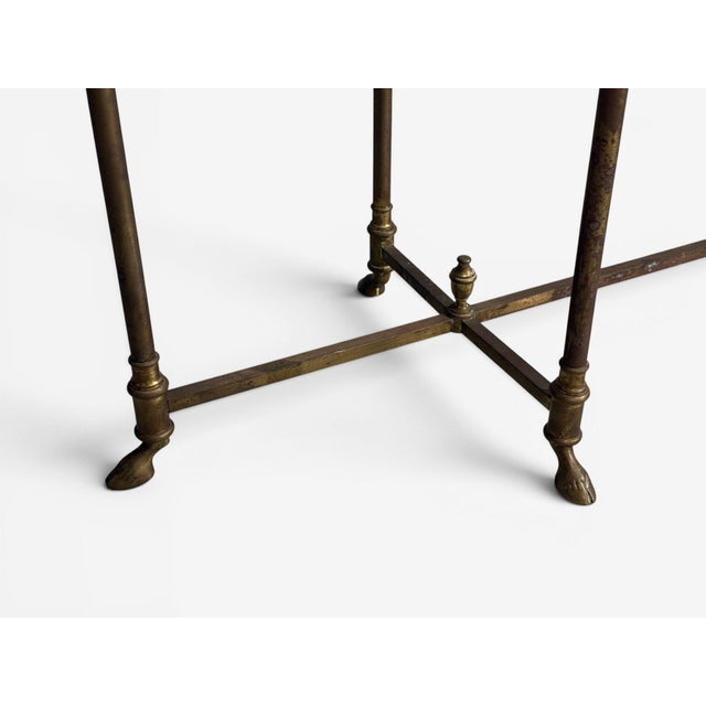 LaBarge, German Modern, Console Table, Brass, Glass, Germany, 1970s For Sale - Image 9 of 12