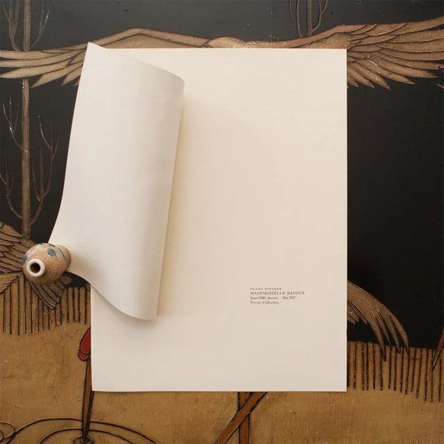 1954 After Van Gogh "Portrait of Mademoiselle Ravoux", First Edition Print For Sale In Dallas - Image 6 of 9