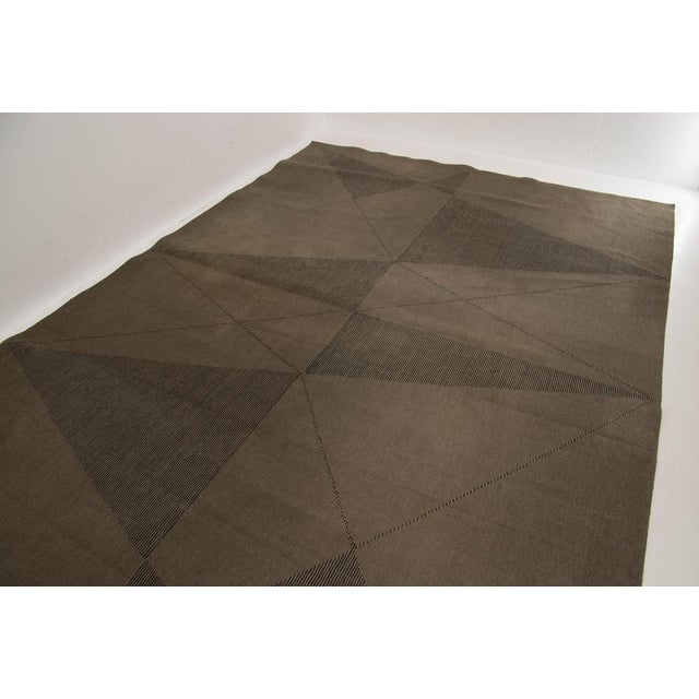 Mid-Century Modern Geometric Superior Rug from Slovena Zilina, 1967 For Sale - Image 3 of 8