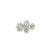 6.06 Carat total Old European cut lab grown diamond CVD stud earrings.Set in 14k white gold 6-prong setting with screw-...
