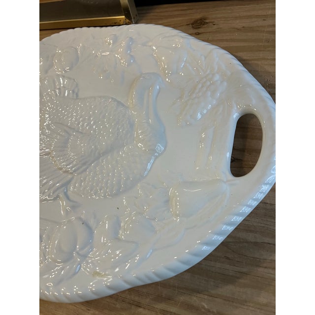 1970s Large Turkey Platter Ceramic Serving Dish For Sale In Atlanta - Image 6 of 11