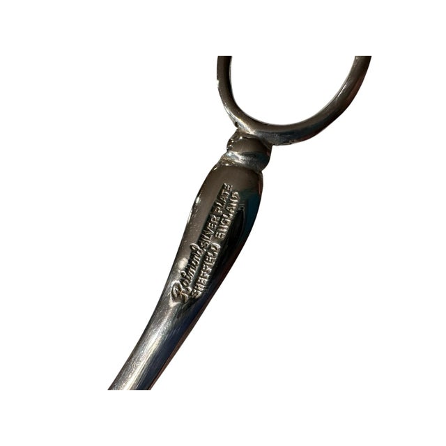 Mid-Century Modern Vintage Raimond Sheffield England Silver Plate Serving Tongs For Sale - Image 3 of 10