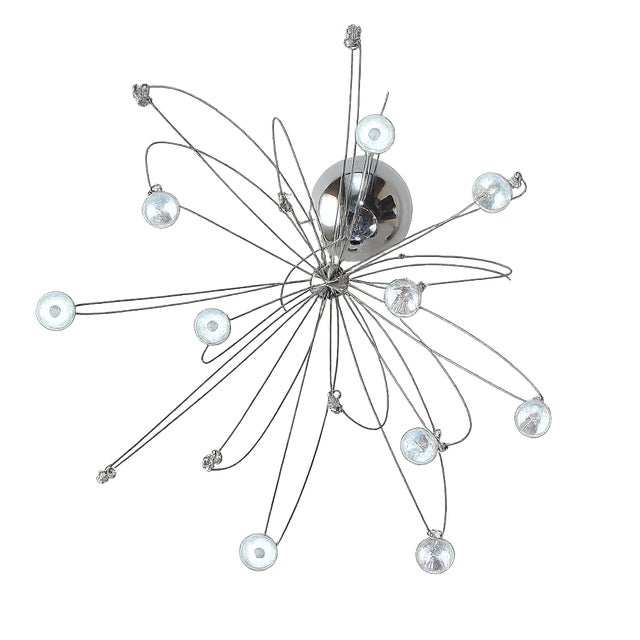 1980s Chrome-Plated Spider Pendant Light, 1980s For Sale - Image 5 of 5
