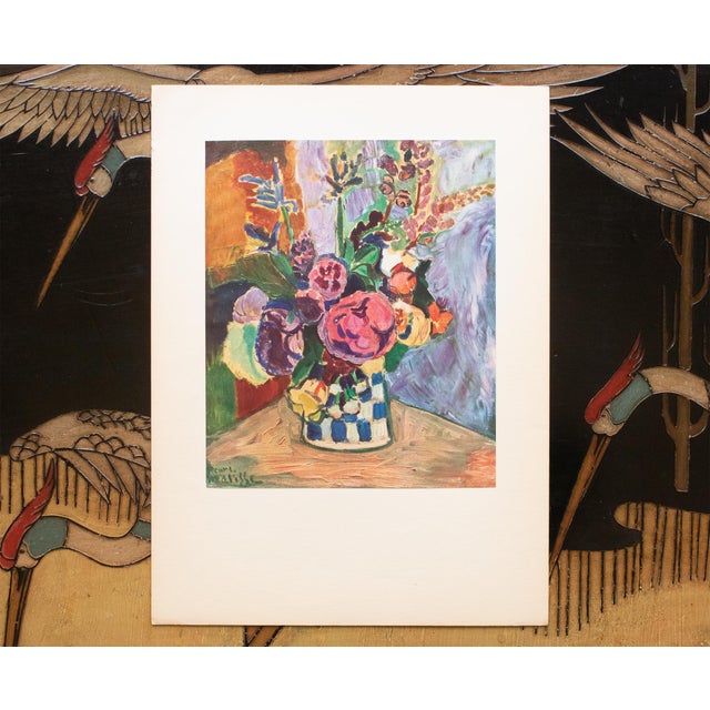 Modern 1940s After Henri Matisse "Vase of Flowers", First Edition Period Swiss Offset Lithograph For Sale - Image 3 of 7