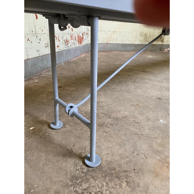 Vintage Wwii u.s. Navy Steel Bench For Sale In San Francisco - Image 6 of 13