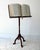 Wood Music or Book Stand 19th C Primitive Mahogany on Whimsical Anthropomorphic Base For Sale - Image 7 of 10