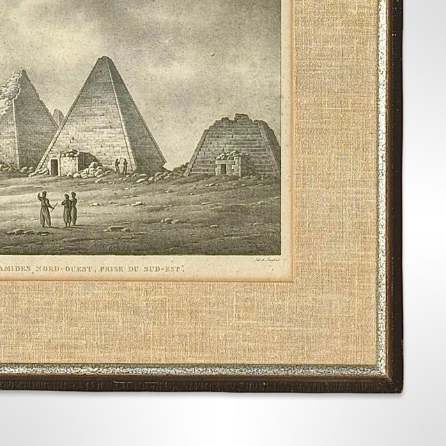 Wood 19th Century Mont-Barkal Etching From Voyage À Méroé by Frédéric Cailliaud, Framed For Sale - Image 7 of 9