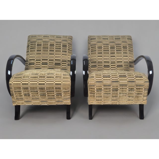 1940s H-401 Lounge Chairs by Halabala for Up Zavody, 1940s, Set of 2 For Sale - Image 5 of 10