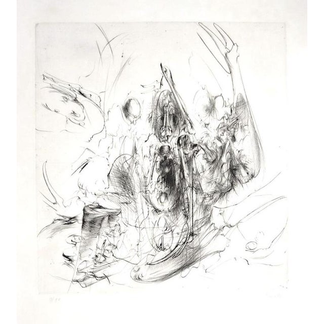 Dado (Miodrag Djuric), Abstract Composition, 1980, Etching For Sale