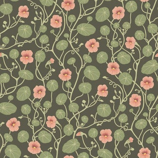 Boråstapeter Krasse Wallcovering In Olive For Sale